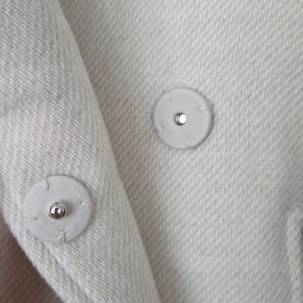H&M Long Belted Coat, Cream, Size M - Picture 10 of 15